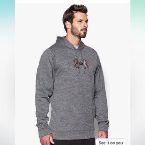 Gray and Camo Under Armour Hoodie